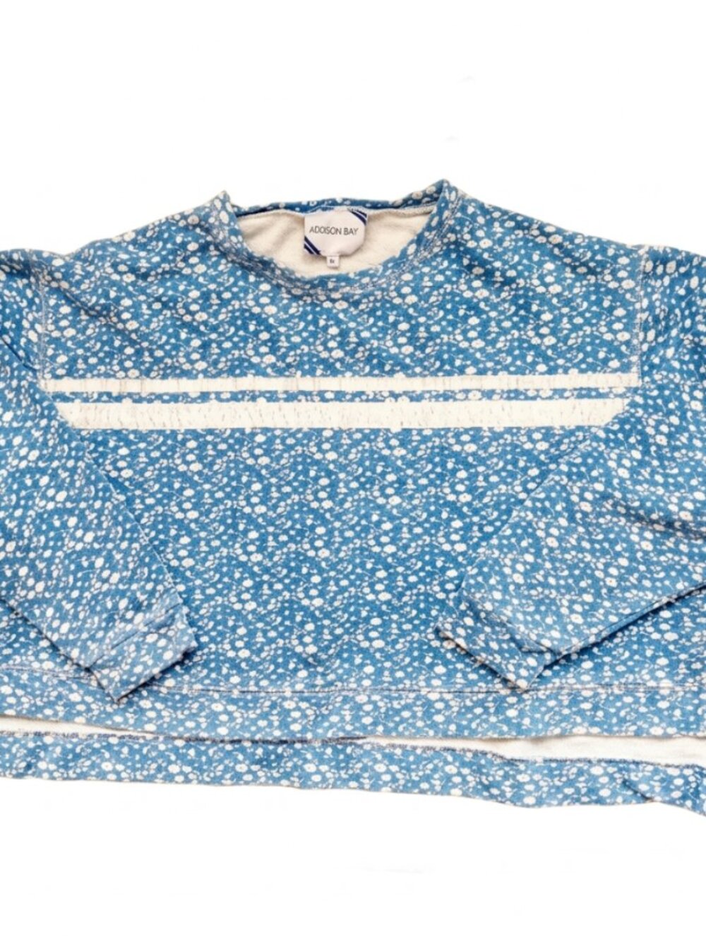 Addison Bay Lombard Crewneck Sweatshirt Courtside Blue Floral - XL
